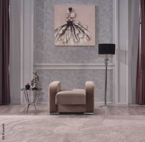 Sofa 3-2-1 Orlando graubraun – Bild 4