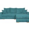 Ecksofa mit Bettfunktion und Bettkasten türkis Microfaser B/H/T: ca. 224,5x90x168 cm – Bild 2