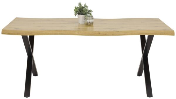Esstisch Gerda Eiche Wildeiche Nachbildung B/H/T: ca. 140x76x90 cm Esstisch Gerda Eiche Wildeiche Nachbildung B/H/T: ca. 140x76x90 cm – Bild 2