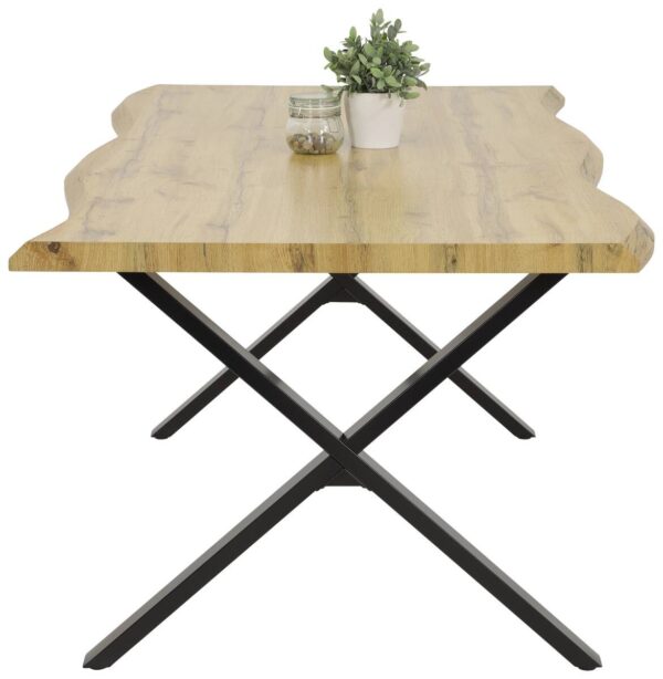 Esstisch Gerda Eiche Wildeiche Nachbildung B/H/T: ca. 140x76x90 cm Esstisch Gerda Eiche Wildeiche Nachbildung B/H/T: ca. 140x76x90 cm – Bild 3
