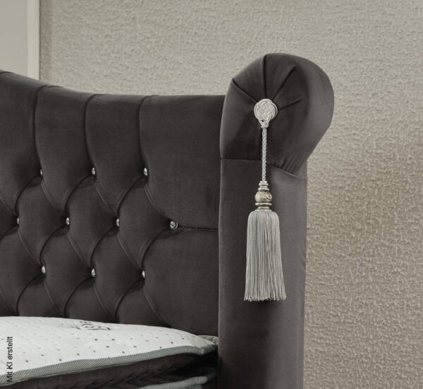 Polsterbett Berivan grau Liegefläche B/L: ca. 180x200 cm – Bild 2