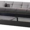 Schlafsofa Alonso grau Microfaser B/H/T: ca. 196x89x83 cm Schlafsofa Alonso grau Microfaser B/H/T: ca. 196x89x83 cm – Bild 2
