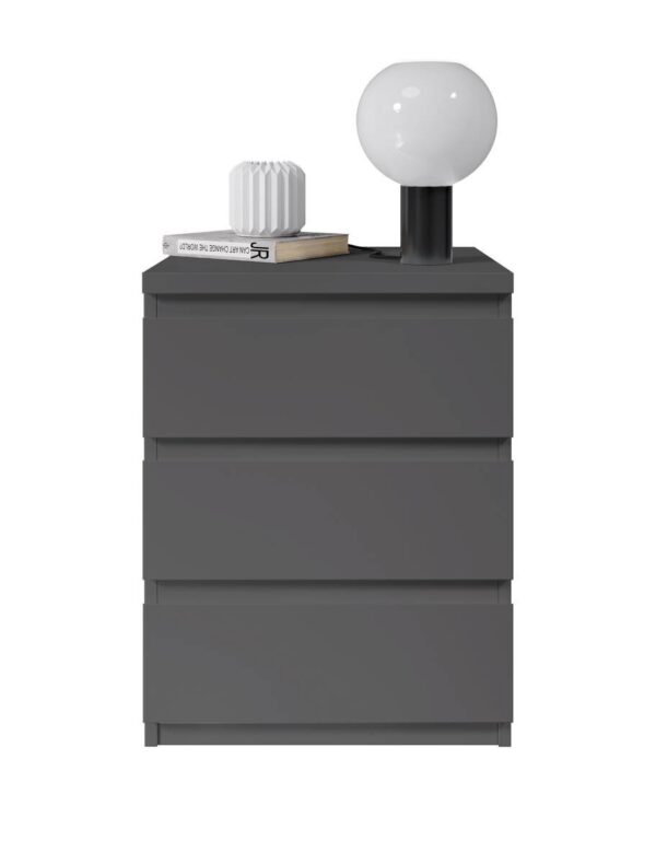 Nachtkonsole Olli Graphit B/H/T: ca. 45x61x38 cm – Bild 2