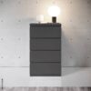 Nachtkonsole Olli Graphit B/H/T: ca. 45x79x38 cm – Bild 2