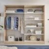 Kleiderschrank Cano Eiche San-Remo Nachbildung B/H/T: ca. 228x213x62 cm – Bild 2