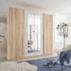 Kleiderschrank Cano Eiche San-Remo Nachbildung B/H/T: ca. 228x213x62 cm – Bild 3