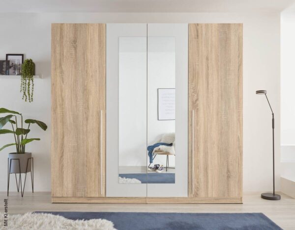 Kleiderschrank Cano Eiche San-Remo Nachbildung B/H/T: ca. 228x213x62 cm – Bild 5