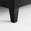 Hocker grau schwarz B/H/T: ca. 108x45x76 cm – Bild 2