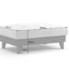 Hocker grau schwarz B/H/T: ca. 108x45x76 cm – Bild 3