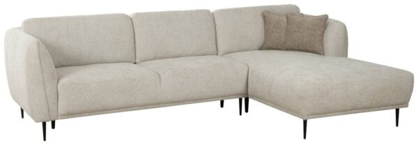 Ecksofa creme Microfaser B/H/T: ca. 293x95x178 cm – Bild 2