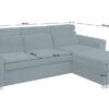 Ecksofa mit Bettfunktion und Bettkasten petrol Microfaser B/H/T: ca. 243x85x186 cm Ecksofa mit Bettfunktion und Bettkasten petrol Microfaser B/H/T: ca. 243x85x186 cm – Bild 2