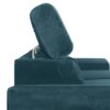Ecksofa mit Bettfunktion und Bettkasten petrol Microfaser B/H/T: ca. 243x85x186 cm Ecksofa mit Bettfunktion und Bettkasten petrol Microfaser B/H/T: ca. 243x85x186 cm – Bild 5