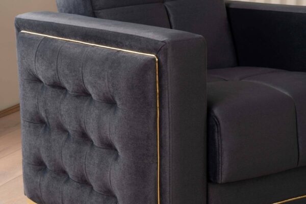 Sofa 3-2-1 Cavana anthrazit Microfaser – Bild 4
