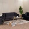 Sofa 3-2-1 Cavana anthrazit Microfaser – Bild 5