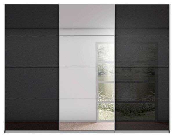 Schwebetürenschrank Kulmbach grau B/H/T: ca. 271x210x62 cm – Bild 3
