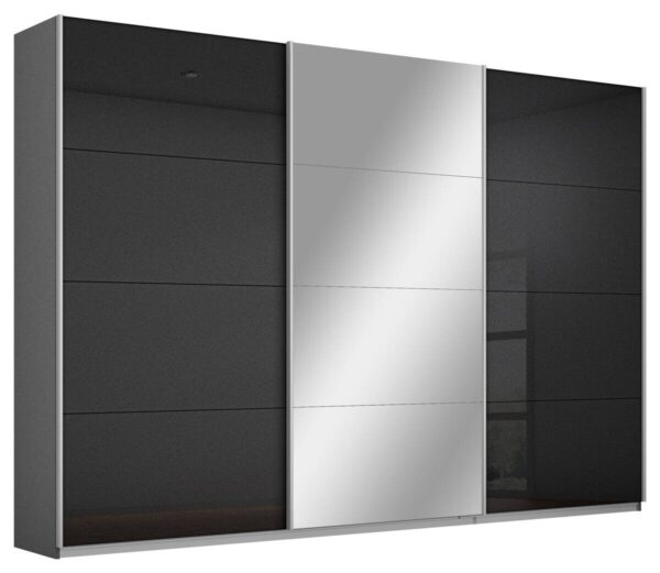 Schwebetürenschrank Kulmbach grau B/H/T: ca. 271x210x62 cm – Bild 5