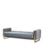 Schlafsofa Crystal braun grau B/H/T: ca. 235x86x87 cm – Bild 2