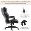 Chefsessel 921-321 schwarz Kunstleder Nylon Kunststoff – Bild 3