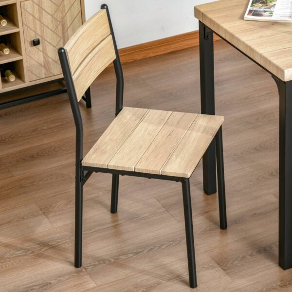 Essgruppe 835-090 natur schwarz B/H/T: ca. 70x76x70 cm Essgruppe 835-090 natur schwarz B/H/T: ca. 70x76x70 cm – Bild 2