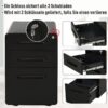 Aktenschrank 924-007BK schwarz B/H/T: ca. 39x59x48 cm – Bild 3
