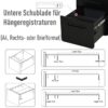 Aktenschrank 924-007BK schwarz B/H/T: ca. 39x59x48 cm – Bild 4