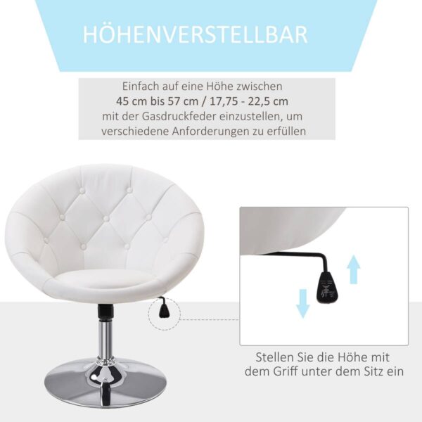 Hocker 833-357WT weiß – Bild 4