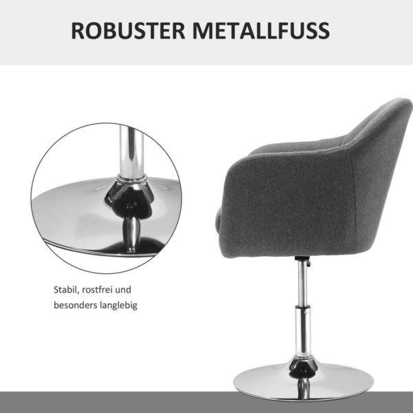 Hocker 833-757V01CG dunkelgrau – Bild 2