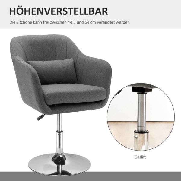 Hocker 833-757V01CG dunkelgrau – Bild 5