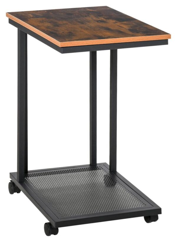 Beistelltisch 833-606 schwarz walnuss B/H/T: ca. 51x65x36 cm – Bild 4