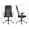 Drehstuhl 921-141BK schwarz – Bild 5