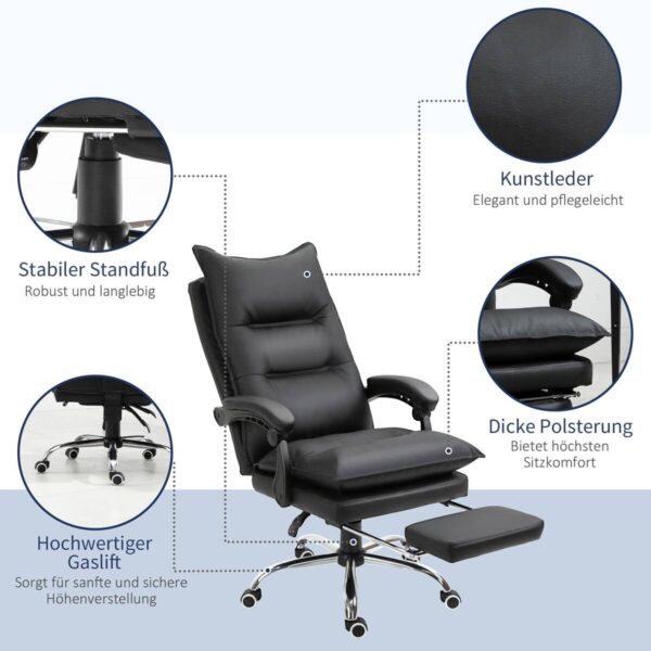 Drehstuhl 921-335BK schwarz – Bild 5