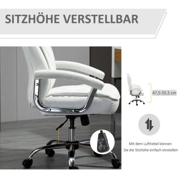 Drehstuhl 921-473WT weiß – Bild 3