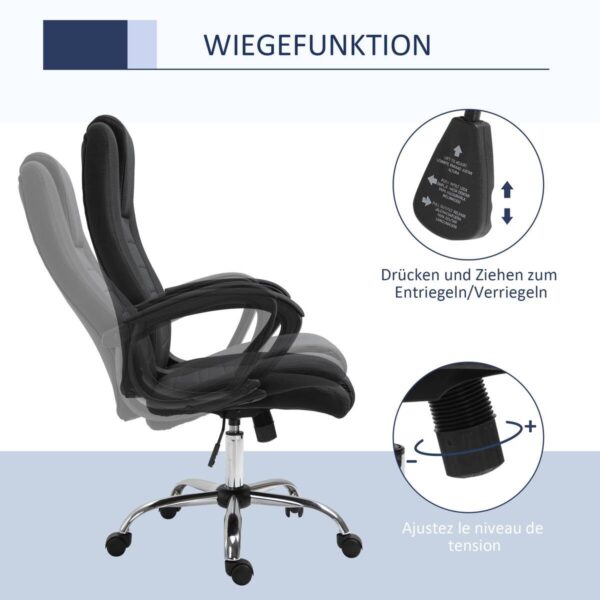 Drehstuhl 921-265BK schwarz – Bild 3