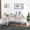 Computertisch 836-122AK natur weiß B/H/L: ca. 150x76x150 cm – Bild 5