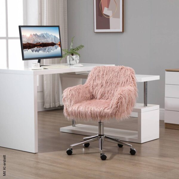 Drehstuhl 921-548PK rosa silber – Bild 4