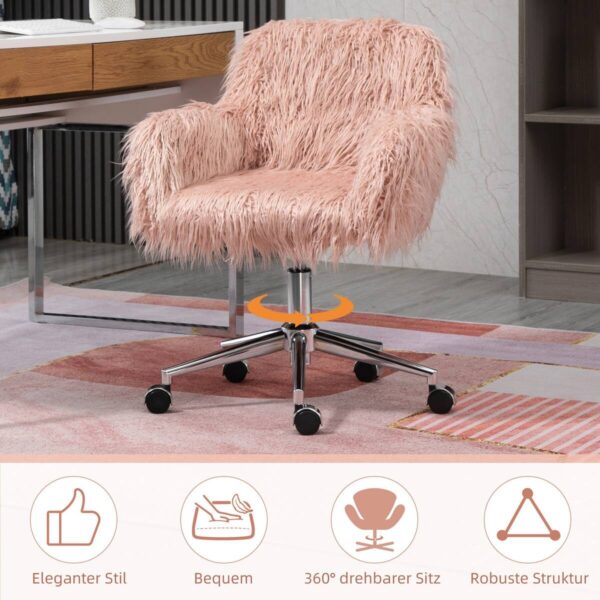Drehstuhl 921-548PK rosa silber – Bild 5