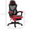 Drehstuhl 921-233 schwarz rot – Bild 2