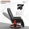 Sessel 833-621 schwarz B/H/T: ca. 78x100x87 cm Sessel 833-621 schwarz B/H/T: ca. 78x100x87 cm – Bild 2