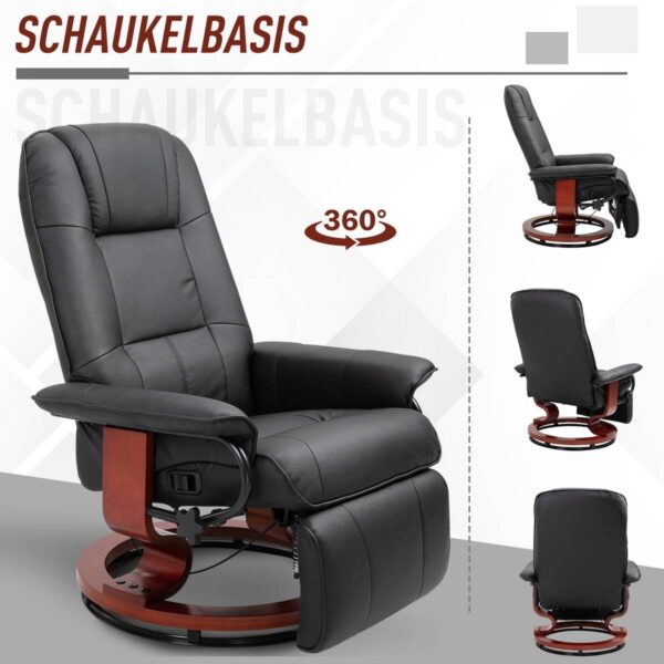 Sessel 833-621 schwarz B/H/T: ca. 78x100x87 cm Sessel 833-621 schwarz B/H/T: ca. 78x100x87 cm – Bild 5