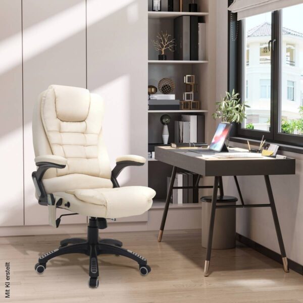 Chefsessel A2-0057 beige PVC Kunstleder – Bild 4