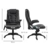 Chefsessel A2-0055 schwarz PVC Kunstleder Chefsessel A2-0055 schwarz PVC Kunstleder – Bild 5