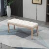Polsterbank 837-178BG beige B/H/T: ca. 110x48x40 cm Polsterbank 837-178BG beige B/H/T: ca. 110x48x40 cm – Bild 2