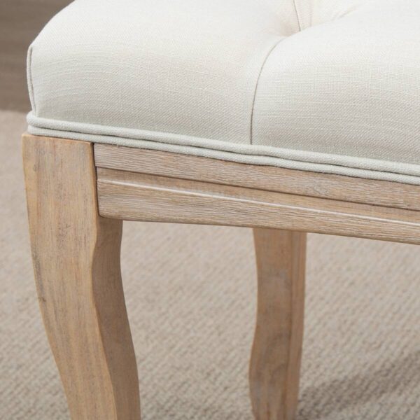 Polsterbank 837-178BG beige B/H/T: ca. 110x48x40 cm Polsterbank 837-178BG beige B/H/T: ca. 110x48x40 cm – Bild 4