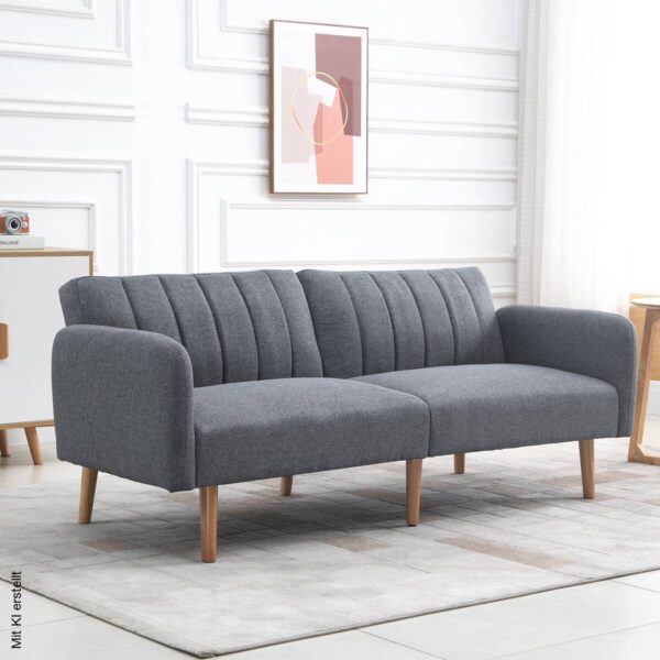 Schlafsofa 839-214GY grau B/H/T: ca. 173x73x75 cm Schlafsofa 839-214GY grau B/H/T: ca. 173x73x75 cm – Bild 4