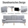 Schlafsofa 833-663 hellgrau B/H/T: ca. 181x78x77 cm – Bild 3