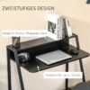Schreibtisch 836-055BK schwarz B/H/T: ca. 84x85x45 cm – Bild 2