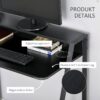 Schreibtisch 836-055BK schwarz B/H/T: ca. 84x85x45 cm – Bild 4