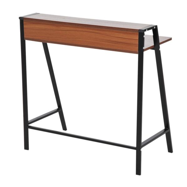 Schreibtisch 836-055 walnuss Nachbildung schwarz B/H/T: ca. 84x85x45 cm – Bild 5