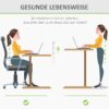 Schreibtisch 920-071V90WT natur Holz Nachbildung weiß B/H/T: ca. 140x116x70 cm – Bild 2