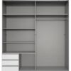 Schwebetürenschrank Emden weiß Graphit B/H/T: ca. 179x198x64 cm Schwebetürenschrank Emden weiß Graphit B/H/T: ca. 179x198x64 cm – Bild 4